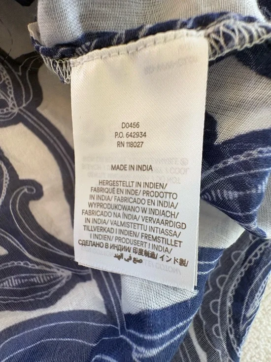 Boden Sarah Maxi Kaftan Blue Ribbon Paisley Whirl 6P - Picture 6 of 12